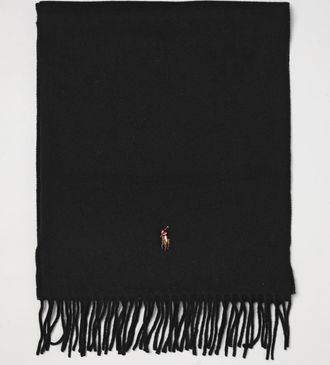 Polo Ralph Lauren Pure Wool Scarf with Embroidered Pony Logo