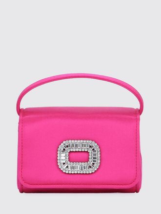 Roger Vivier Pilgrim Satin Bag with Jewel Buckle