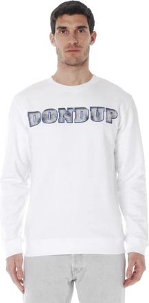Dondup ML3 Crewneck Sweatshirt - Heren - Sweatshirts - Wit - L - Katoen - Hoodies & sweatvesten