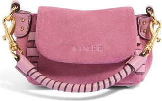 Aim&eacute;e Zen Bag Charm in Dusty Rose Suede at Nordstrom