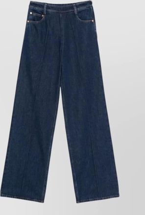 Forte_Forte high-rise wide-leg denim trousers
