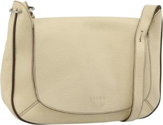 Loewe Pre-owned Shoulder Bag - Dames - Vintage Schoudertas - Beige - ONE Size - Leer - Vintage
