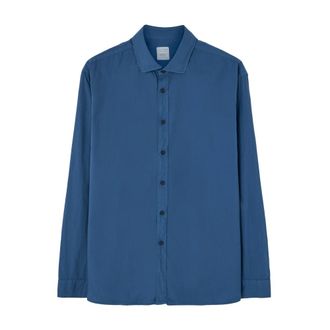 Xacus Blauw Katoenen Overhemd - Heren - Casual Overhemden - Blauw - 4XL - Katoen - Overhemden