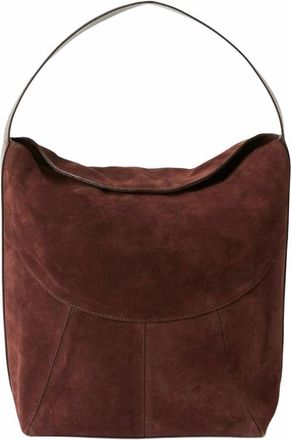 B-Low The Belt Womens Rowe Suede Bucket Bag In Chocolate