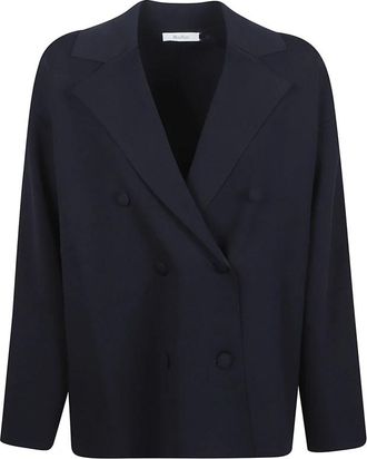 Max Mara Calte Jas - Dames - Blazers - Blauw - XS - Jassen
