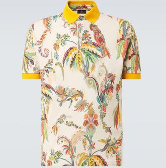 Etro Printed cotton piqu&eacute; polo shirt