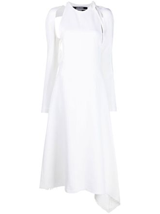 Jacquemus Abito La robe Tontu con dettaglio cut-out - Bianco