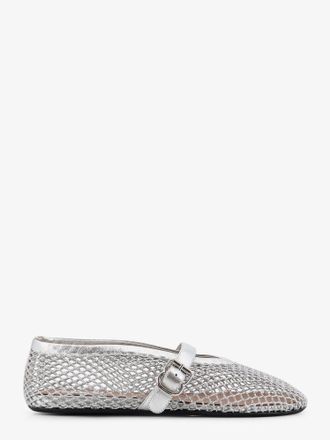 Alaia Ballerine Ballet Flats in mesh glitter e pelle - ALAIA - gender_Woman