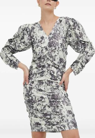 Day Birger Et Mikkelsen ruched long-sleeve dress - White