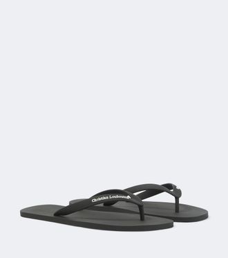 Christian Louboutin Logo thong sandals