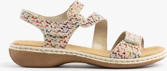 Rieker 659c7-94 Womens Sandals Multi - Multicolour Leather - Size UK 6.5