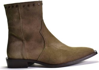 Cordani Womens Piper Western Ankle Boot In Tortora Suede