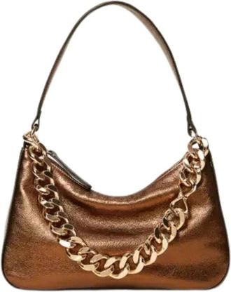 Twinset Liliane Hobo Bag - Dames - Schoudertassen - Bruin - ONE Size - Katoen - Tassen