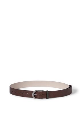 Brunello Cucinelli Calfskin belt in Brown at Nordstrom, Size X-Small