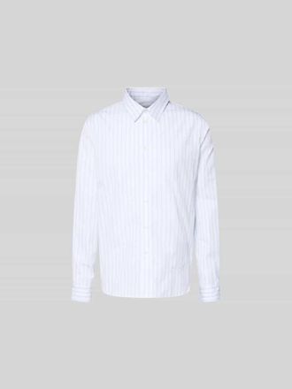 Maison Kitsun&eacute; Slim Fit Freizeithemd aus Baumwolle in Hellblau, Gr&ouml;&szlig;e XL