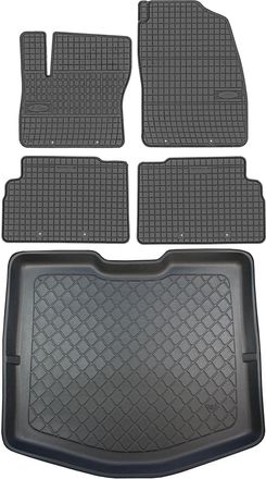 OEM Juego De Alfombrillas De Goma Para Coche Y Alfombrilla Para Maletero Para Ford C-max Ii Van (11/2010-06/2019)