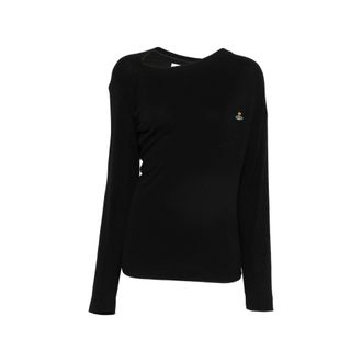 Vivienne Westwood Hebo Orb-embroidered Draped Top