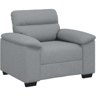 vidaXL Sill&oacute;n Sof&aacute; Tela Gris Claro 60 Cm Vidaxl