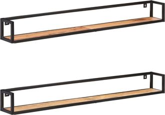 vidaXL Furniture Limited - Estantes De Pared 2 Unidades 160 Cm Madera