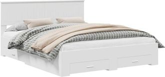 vidaXL Estructura De Cama Con Caj&oacute;n 160 X 200 Cm Madera De Ingenier&iacute;a Vidaxl