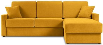 BLOOMINGLOFT 3-Sitzer Ecksofa Portia mit Bettfunktion (120 x 195 cm) Eckteil rechts