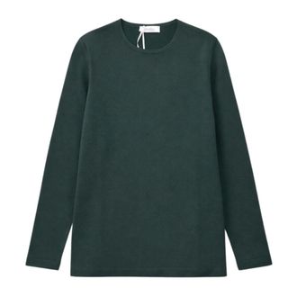 Max Mara Long Sleeve Tops, female, Green, Size: M Elegia Knit Top