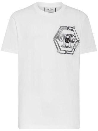 Philipp Plein logo-print short-sleeve T-shirt - men - Cotton - XXXXL - White