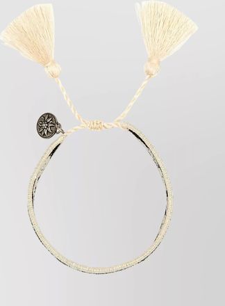 Prada dual-tone suede and fabric bracelet