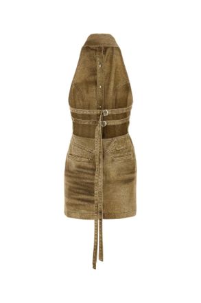 Blumarine 2j238a D8265 Beigetoffee Exterior: Cotton Abiti Dress
