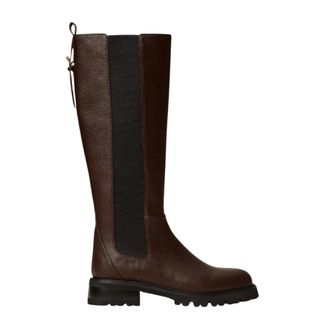 Twinset Stivali Biker in Pelle - - Shoes - Donna - Marrone - 39 EU