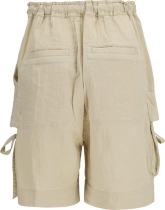 Isabel Marant Womens Viscose And Cotton Shorts Ecru Viscose; Cotton; Polyamide Bermuda
