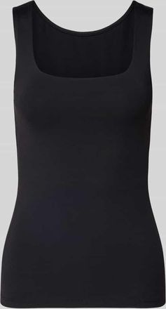 Pieces Slim Fit Tank Top mit U-Ausschnitt Modell LULA in Black, Gr&ouml;&szlig;e XL