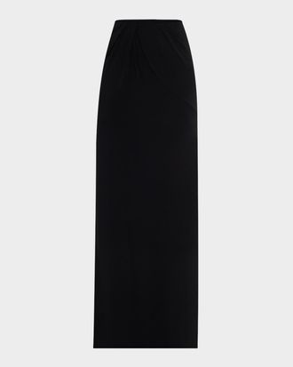 Jacquemus La Peplo Slit Maxi Skirt