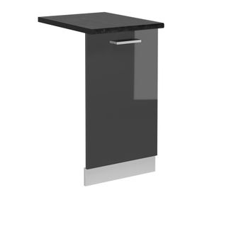 Vicco Tapa Del Lavavajillas R-line, Antracita Alto Brillo, 45 Cm, Et Antracita Vicco