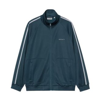 Carhartt Work in Progress Carhartt Wip, Light Jackets, male, Blue, Size: M Felpa Cotone e Poliestere