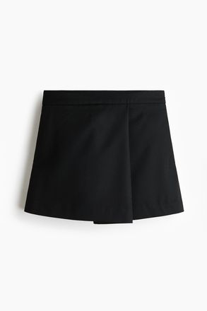H&M Miniskort aus Twill - Schwarz