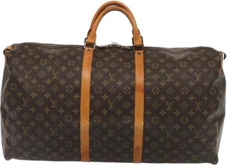 Louis Vuitton Pre-owned Weekend Bags, female, Brown, Size: ONE SIZE Pre-owned Vintage Monogram Keepall Travel Bag