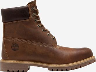 Timberland Premium 6-inch Leather Boots With Logo