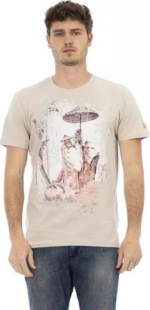 Trussardi Action T-Shirt - Heren - T-shirts - Beige - M - Katoen - Tops