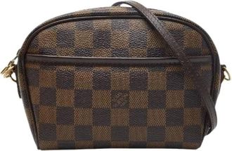 Louis Vuitton Pre-owned Cross Body Bags, female, Brown, Size: ONE SIZE Pre-owned Pochette Ipanema Damier shoulder bag