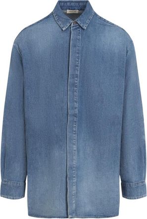 Fear of God Denim Medium Blue Cotton Shirt