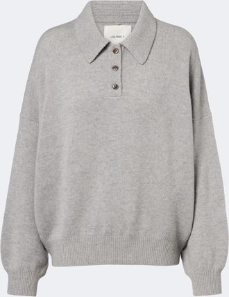 Lisa Yang Etta cashmere polo sweater
