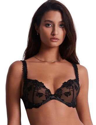 Aubade Womens Softessence Plunge Bra - Noir - Black - Size 36D