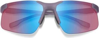 Smith Cipher 74mm Sunglasses in Meteorite Crystal /Rose Blue at Nordstrom
