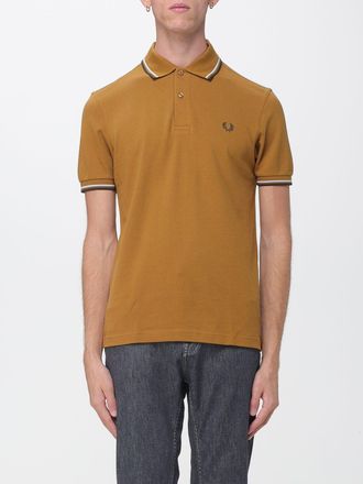 Fred Perry Polo a maniche corte in cotone con logo ricamato e profili a contrasto