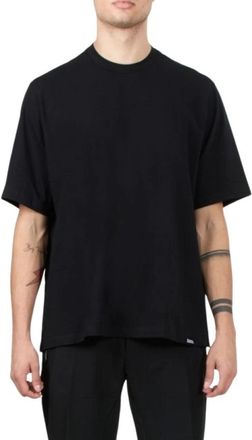 Dsquared2 T-shirt met ronde hals - Heren - T-shirts - Zwart - M - Katoen - Tops