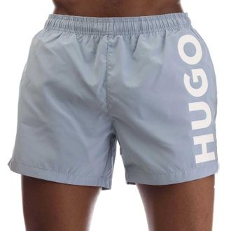 HUGO BOSS Hugo Heren Abas Logo Zwemshort (Blauw)