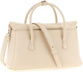 Maison Margiela Womens 5ac East Top Handle Bag Beige Goat Leather