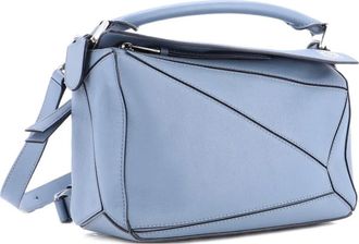 Loewe Puzzle Bag Leather Small satchel - Blauw
