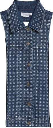 Veronica Beard Slate Rhinestone Dickey in Bright Blue at Nordstrom